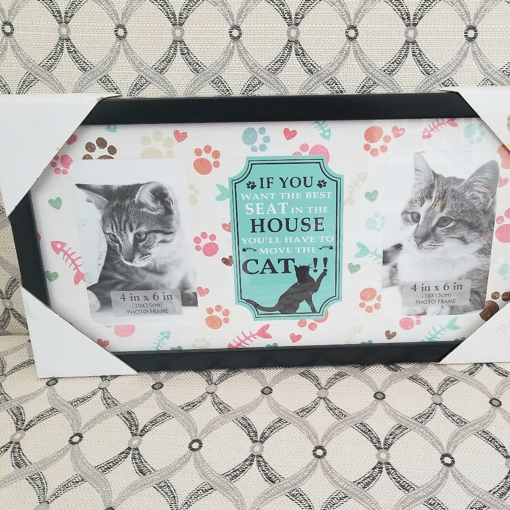 Cat themed picture frame